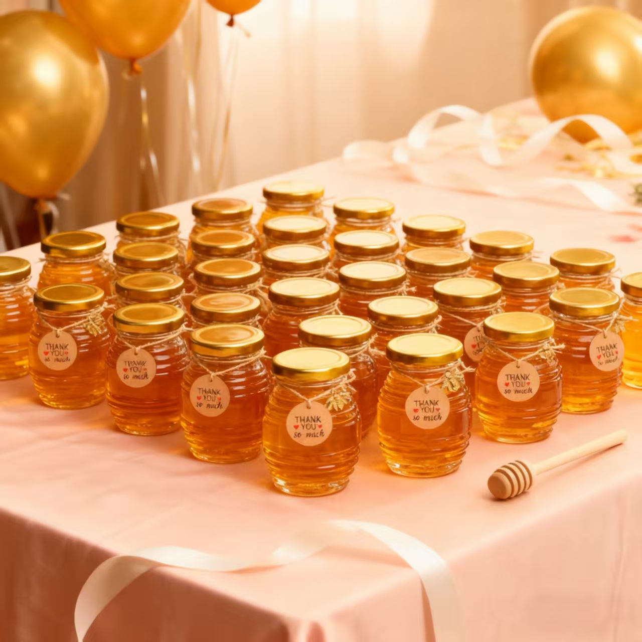 Baby Food Jars With Lids - Набор мини-стеклянных баночек для меда, 12/24/36