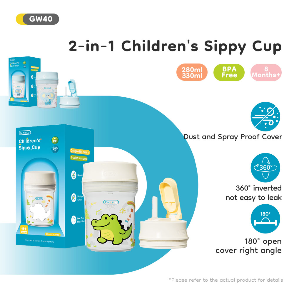 Baby Food Jars With Lids - Детская обучающая чашка для питья 2-в-1,