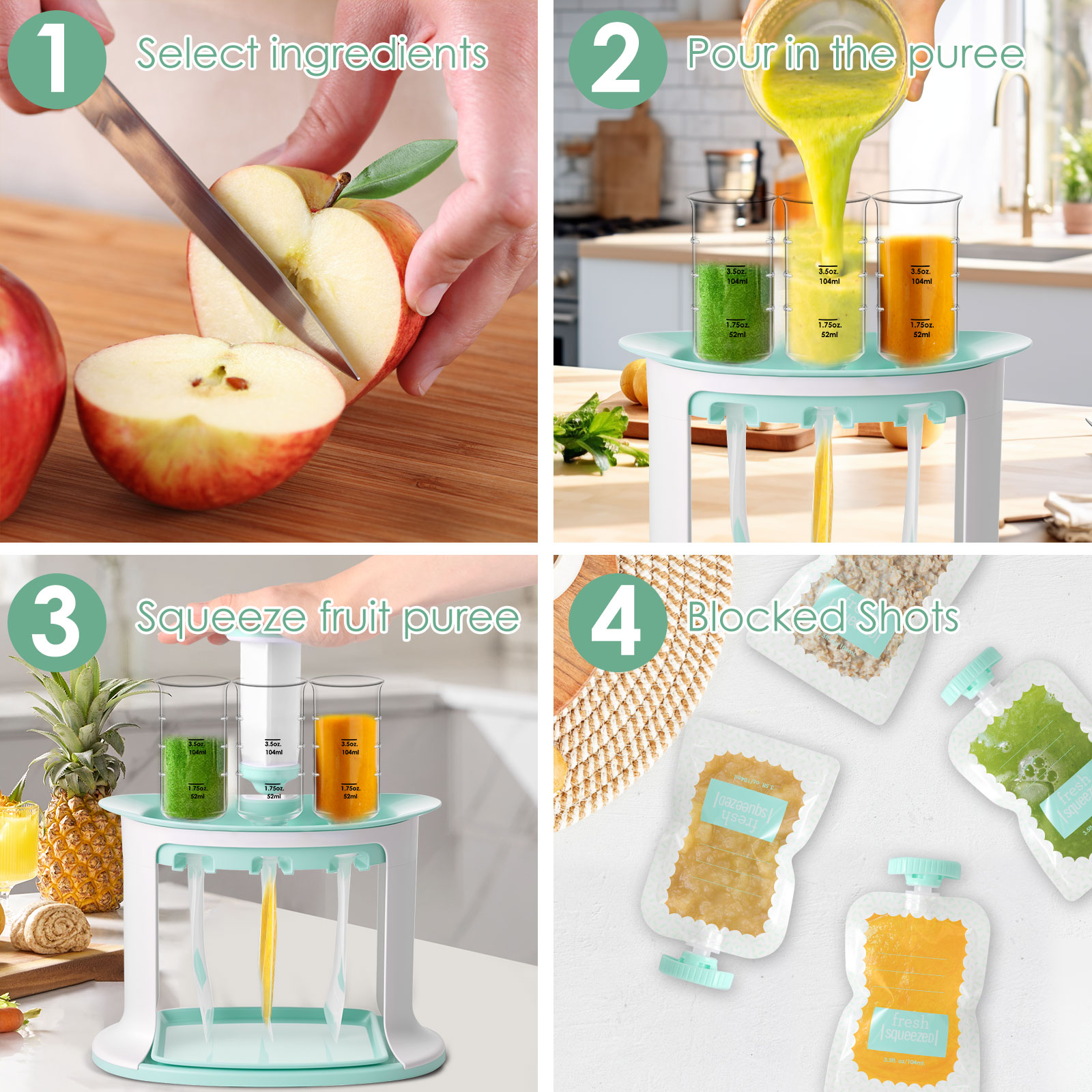 Станция для выдавливания детск – обзор и цена Baby Food Pouches 1 Year Old