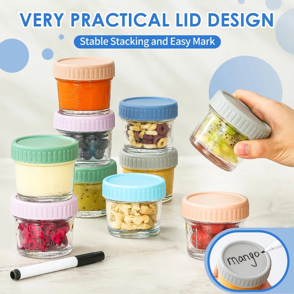 6 шт., стеклянная банка Mason, – обзор и цена Baby Food Jars With Lids