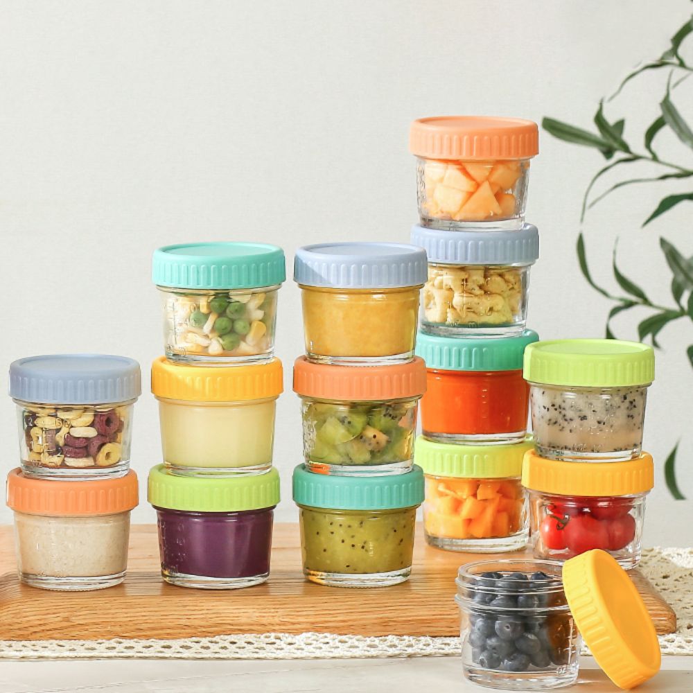 6 шт. стеклянная банка для дет – обзор и цена Baby Food Jars With Lids
