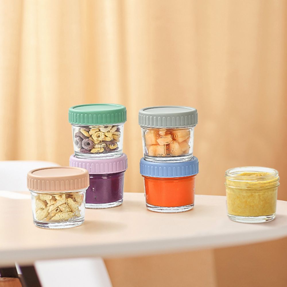 6 шт. стеклянная банка для дет – обзор и цена Baby Food Jars With Lids