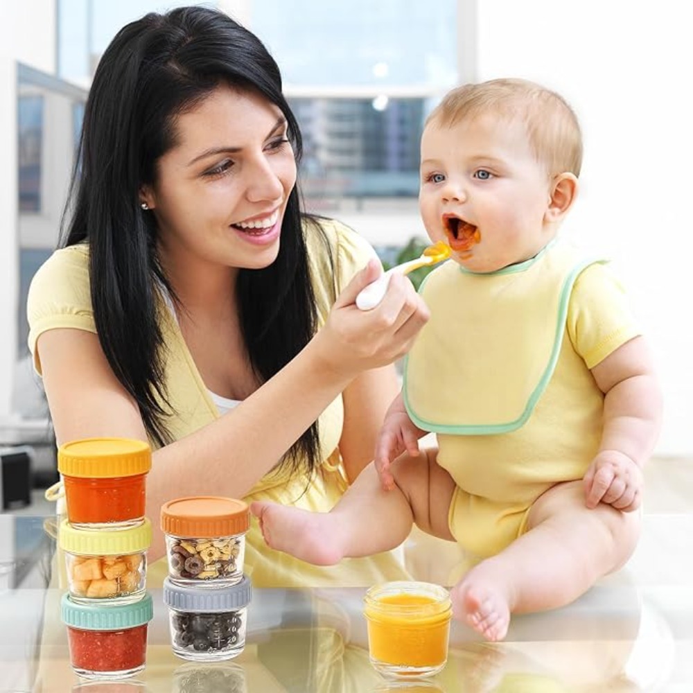 Набор из 6 многоразовых стекля – обзор и цена Baby Food Jars With Lids
