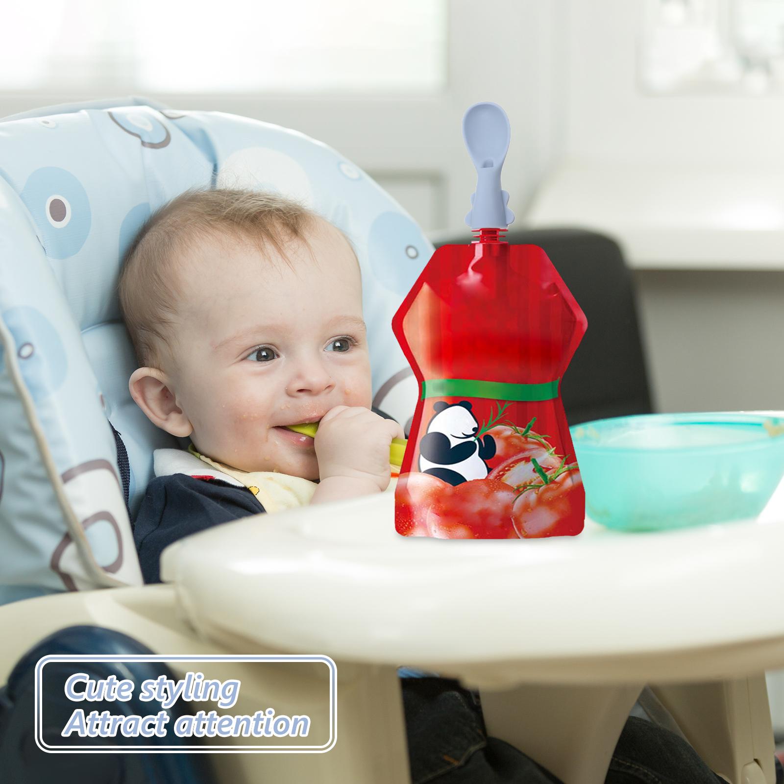 4 шт., набор ложек для детской – обзор и цена Baby Food Pouches 1 Year Old