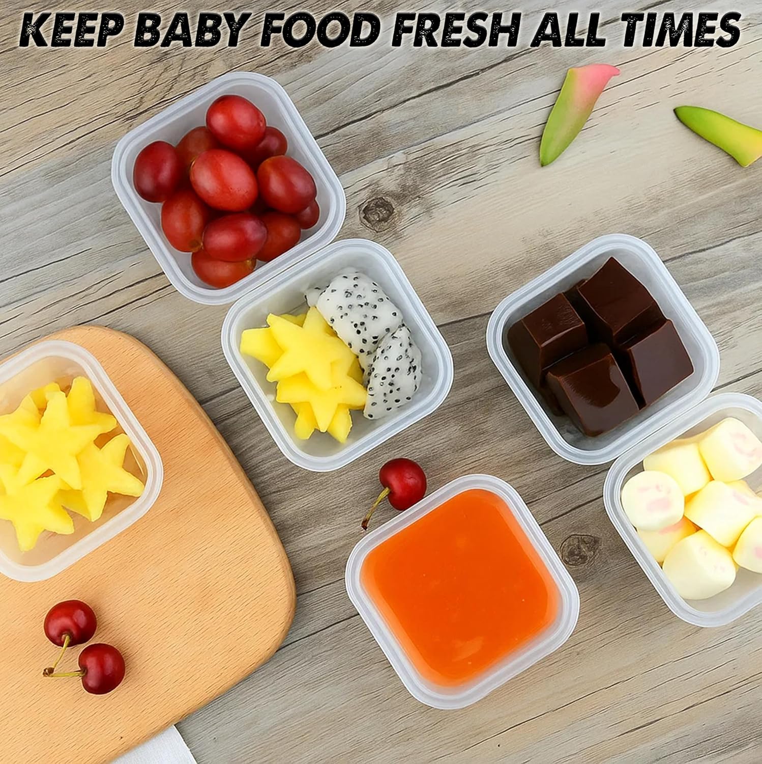 Набор из 8 контейнеров для дет – обзор и цена Baby Food Jars With Lids